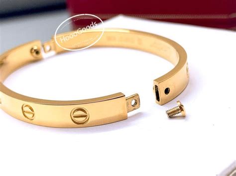 cartier bracelet with screw|cartier love bracelet size 22.